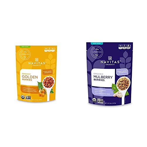Navitas Organics Superfood - Fiber-Rich Goldenberries & Mulberries, Organic, Non-GMO - 16oz