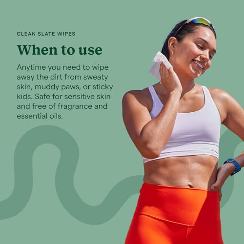Kinfield Clean Slate Micellar Cleansing Cloths - Gentle, Plant-Based, Vegan - 30 Wipes