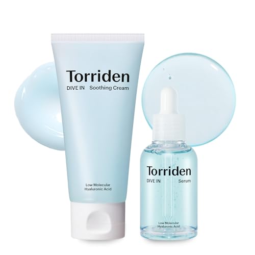 Torriden Skin Care Set - Deep Hydration, Vegan & Cruelty-Free, 1.69 fl.oz. Serum + 3.38 fl.oz. Cream