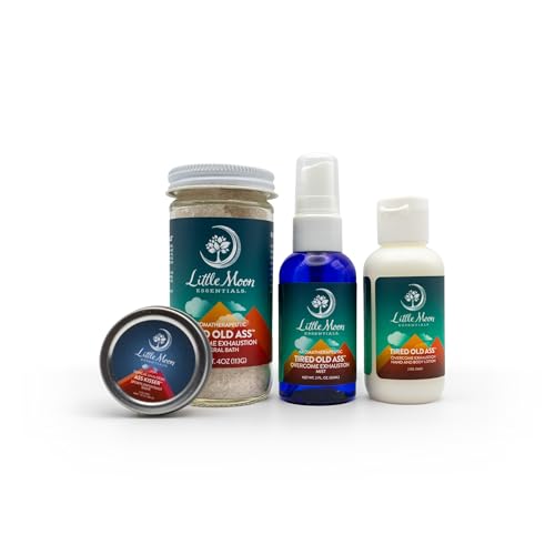Little Moon Essentials Bath & Body Set - Revitalizing Self-Care, Vegan & Natural - 4 Items