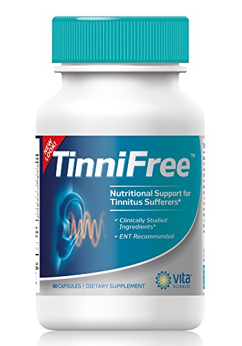 TinniFree Tinnitus Relief Formula - Supports Inner Ear Circulation, Doctor Recommended - 60 ct