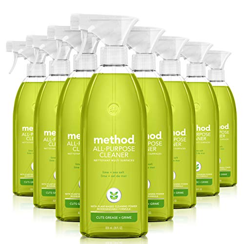 Method All Purpose Cleaner - Biodegradable, Plant-Based Power, Lime + Sea Salt - 8 x 28oz