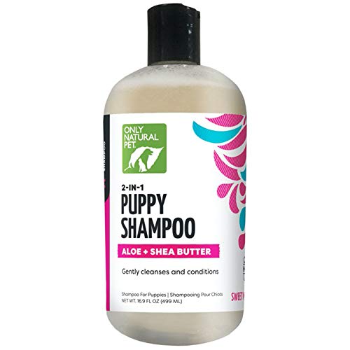 Only Natural Pet 2-in-1 Puppy Shampoo - Hydrating Aloe & Shea Butter, PH Balanced - 16.9 oz
