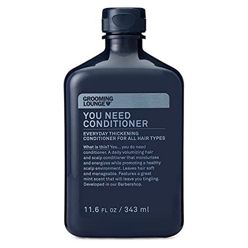 Grooming Lounge Men's Conditioner - Moisturizes, Balances Scalp for Manageable Hair - 11.6oz