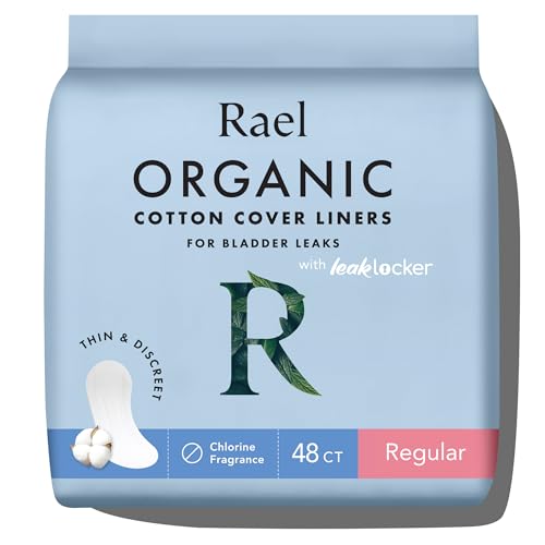 Rael Adult Hygienic Wipes - Organic Cotton, Bladder Leak Control, 4-Layer Absorbency - 48 Count