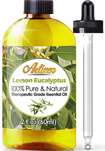 Artizen Lemon Eucalyptus Essential Oil - Pure, Therapeutic Grade, High Quality 2oz Bottle