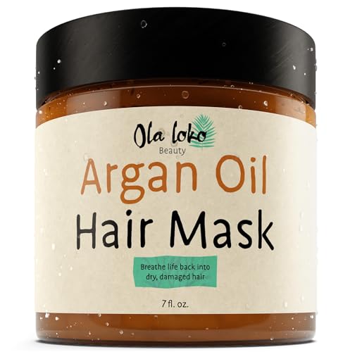 Ola Loko Deep Conditioning Hair Mask - Nourishing Repair with Argan & Almond Oils - 7 Fl Oz