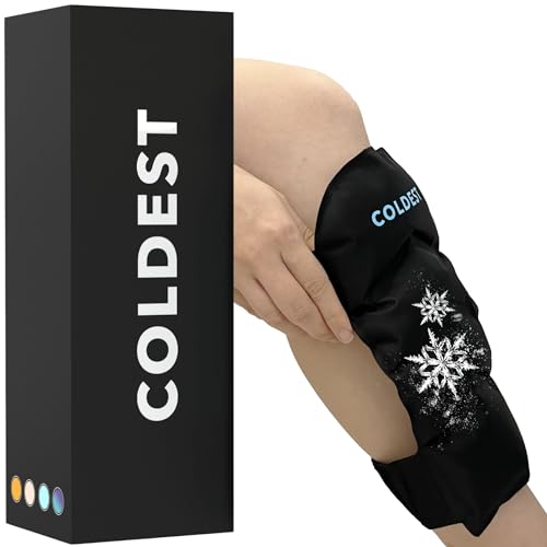 Coldest Shin Splints Relief Ice Pack - Reduces Swelling & Inflammation, 2 Reusable Packs