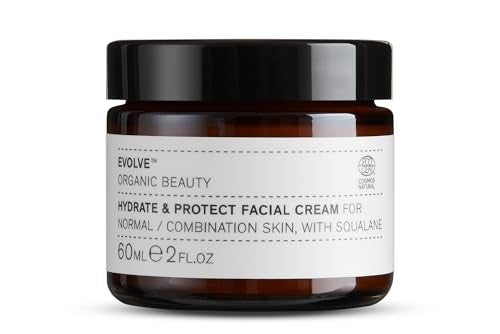 Evolve Organic Beauty Moisturizer - Deep Hydration, Protects from UV & Blue Light - 2 oz