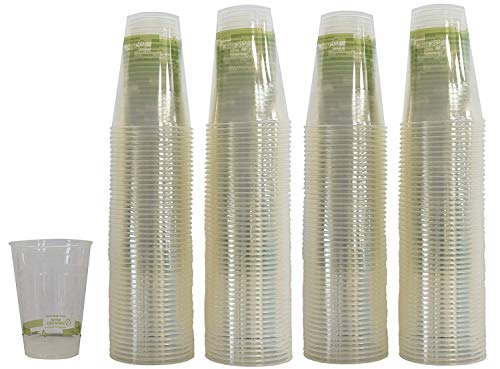 World Centric Compostable 16oz Clear Cups - Ideal for Cold Beverages, Pack of 200