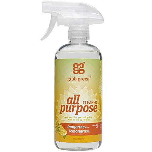 Grab Green All Purpose Cleaner - Streak-Free Finish, Essential Oil Scent, 16oz