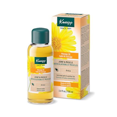 Kneipp Arnica Massage Oil - Eases Achy Joints & Sore Muscles, Natural Vegan Formula - 3.4 fl oz