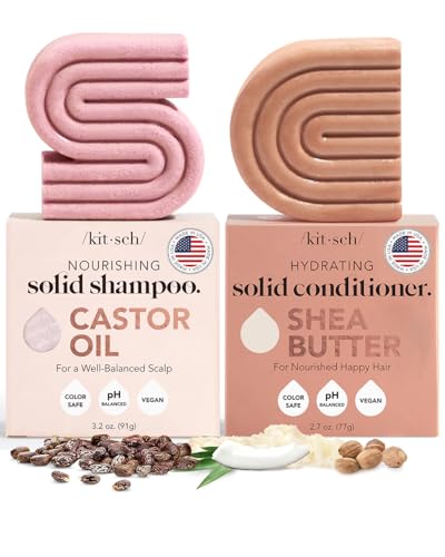 Kitsch Shampoo Bar & Conditioner - Nourishing Hair Growth, Vegan, Zero-Waste Packaging - 2.7oz