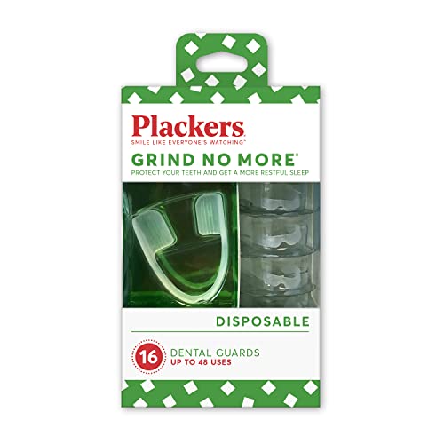 Plackers Dental Care Kit - Night Guard for Teeth Protection, BPA-Free, 16 Disposable Guards