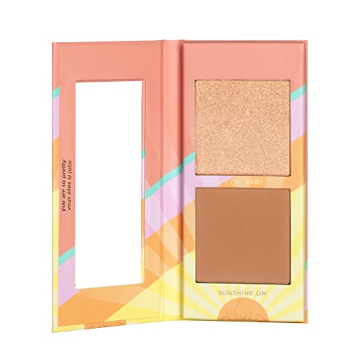 Pacifica Sun Dreams Bronzer Duo - 100% Vegan, Talc-Free, Recyclable - 0.42 Oz Matte & Shimmer
