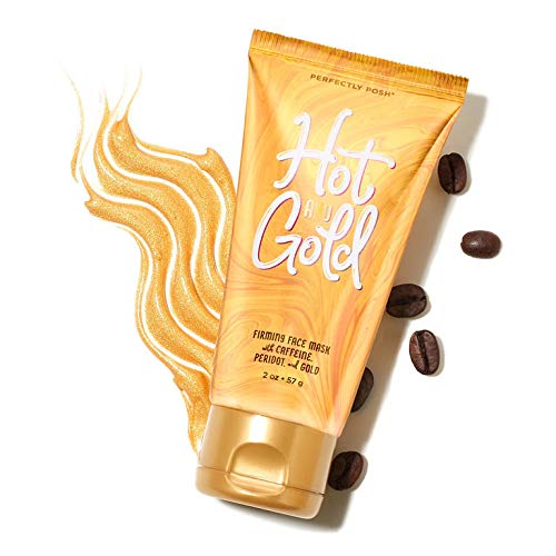 Perfectly Posh Hot & Gold Face Mask - Hydrating, Firming, Unisex, Cruelty-Free - Single Use