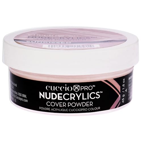 Cuccio Pro Nudecrylics Cover Powder - Natural-Looking Nails, Chip-Resistant & Long-Lasting - 1.6oz