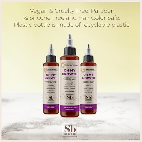 Soapbox Hair Treatment - Promotes Fuller Hair with Biotin & Vegan Collagen - 5oz