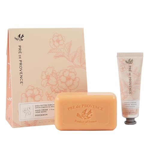 Pre de Provence Bath & Body Gift Set - Moisturizing Shea Butter Soap & Hand Cream - 150g & 1oz