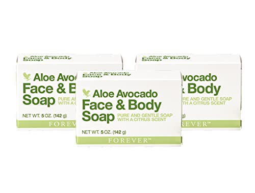 Forever Living Body Soap - Nutrient-Rich Cleansing, Vegan & Gluten-Free - Citrus Scent, Pack of 3