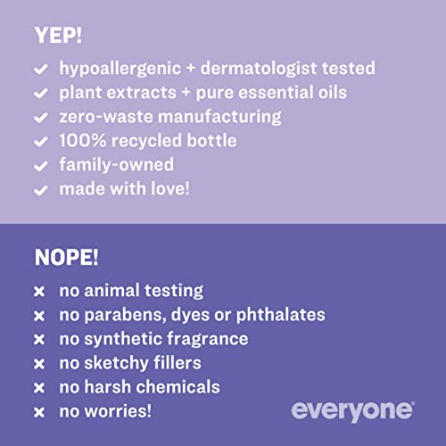 Everyone Hand Soap - Plant-Based Cleansers with Essential Oils, Lavender & Lemon - 3 Pack