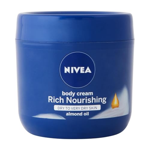 Nivea Body Cream - Deep Hydration, Almond Oil Infusion - 400ml for Dry Skin Care