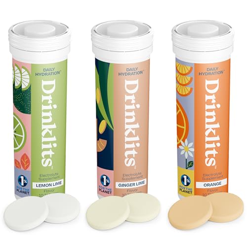 Drinklits Daily Hydration Pack - Sugar-Free Electrolyte Boost, Natural Citrus Flavors - 30 Servings