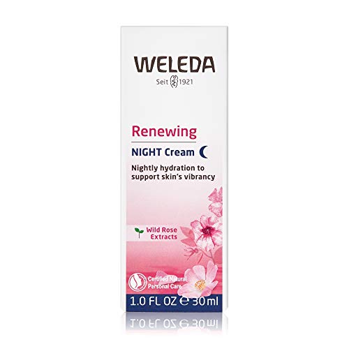 Weleda Night Face Cream - Hydrating Wild Rose & Almond Oils, 1oz Tube for Radiant Skin
