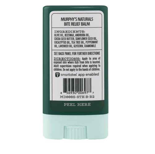 Murphy's Naturals Soothing Skin Balm Stick - Plant-Based Relief for Bug Bites, 3-Pack - 0.5oz