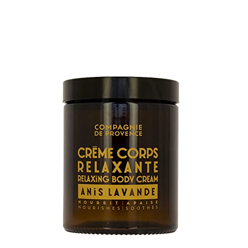 Compagnie de Provence Body Cream - Ultra-Hydrating, Relaxing Anise Lavender - 6 Fl Oz Jar