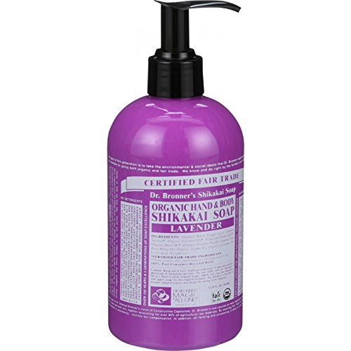Dr. Bronner Body Soap - Nourishing Lavender Formula with Organic Grape Juice - 12oz