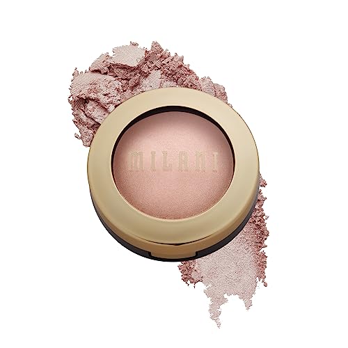 Milani Baked Highlighter - Cruelty-Free, Oil-Free Formula for Shimmery Glow - Dolce Perla