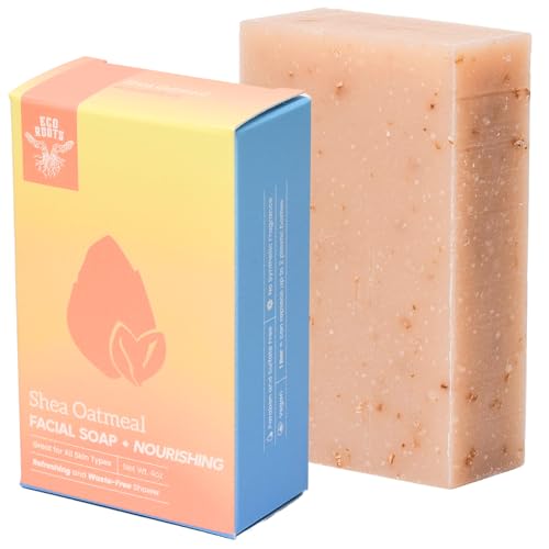ECO ROOTS Oatmeal Soap Bar - Organic & Vegan for Eczema Relief, Handcrafted, 4oz