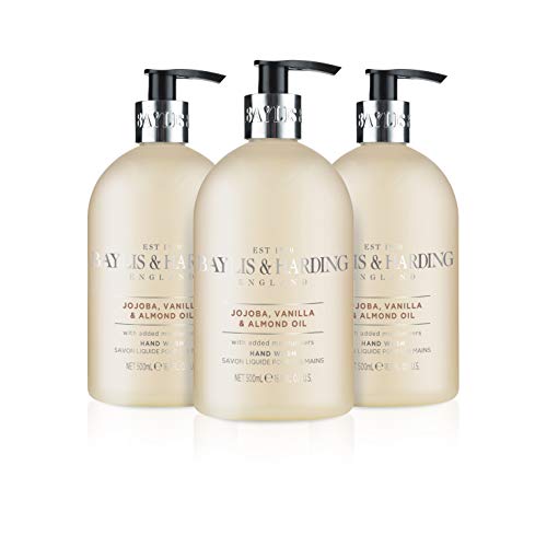 Baylis & Harding Hand Soap - Hydrating Jojoba & Almond Oil, Restful Fragrance - 16.9oz, Pack of 3