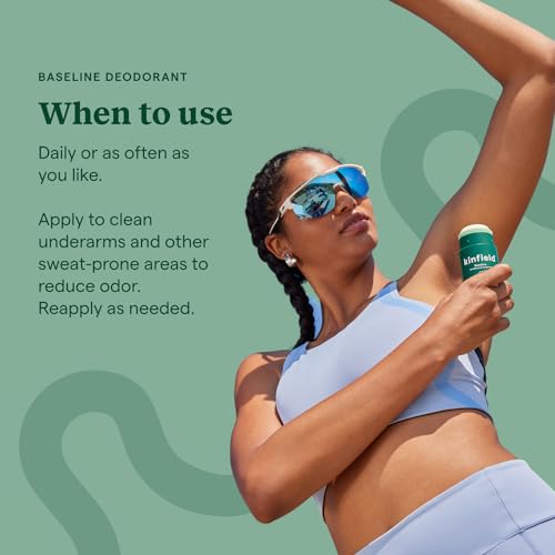 Kinfield Baseline Deodorant - PH-Balancing, Vegan, Refillable for Sensitive Skin - 2.8 oz