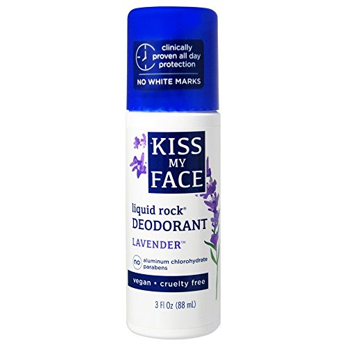 Kiss My Face Lavender Roll-On Deodorant - Natural Odor Neutralizer, Antibacterial - 3oz