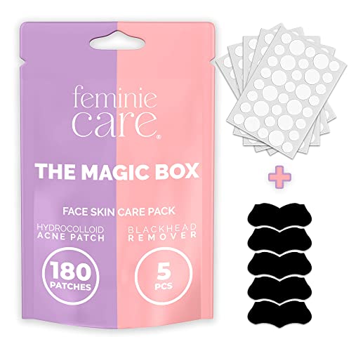 Feminie Care Hydrocolloid Acne Pimple Patch - Vegan, Painless Spot Treatment, 180 pcs