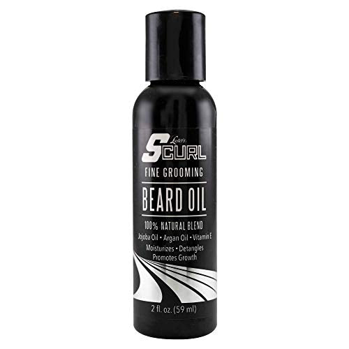Luster's SCurl Beard Oil - Moisturizes, Promotes Growth, Natural Shine - 100% Natural Ingredients