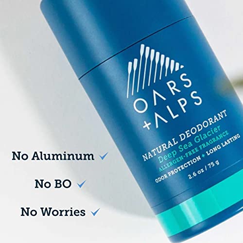 Oars + Alps Deodorant - Effective Odor Control, Dermatologist Tested for Sensitive Skin - 2.6oz