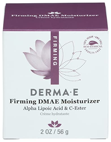 Derma E Firming DMAE Face Moisturizer - Hydrating, Minimizes Wrinkles, Vegan - 2oz