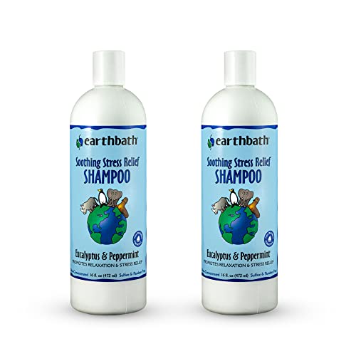 earthbath Dog Shampoo - Stress Relief & Deodorizing, Non-Toxic Ingredients - 16oz (2 Pack)