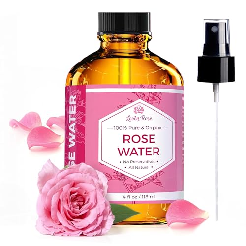 Leven Rose Rose Water Mist - Hydrating & Soothing, Pure Moroccan Hydrosol - 4 oz