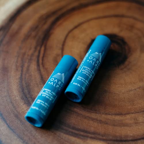 Oars + Alps Lip Balm - Ultra Hydrating, Vitamin E Infused, Alpine Mint Scent - 3 Pack, 0.45 Oz Each