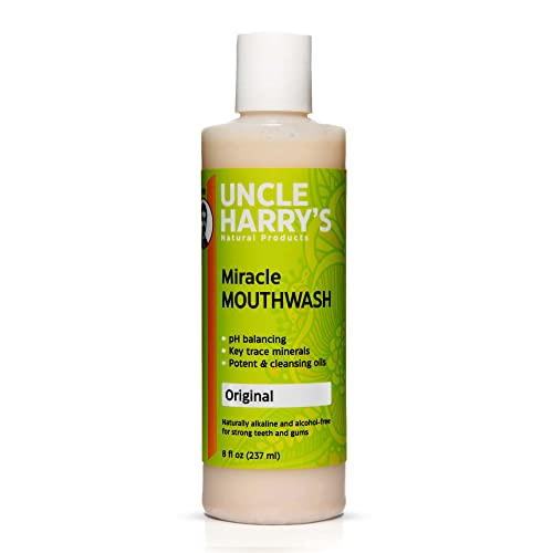 Uncle Harry's Mouthwash - Fresh Breath, pH Balanced, Natural Ingredients - 8 fl oz