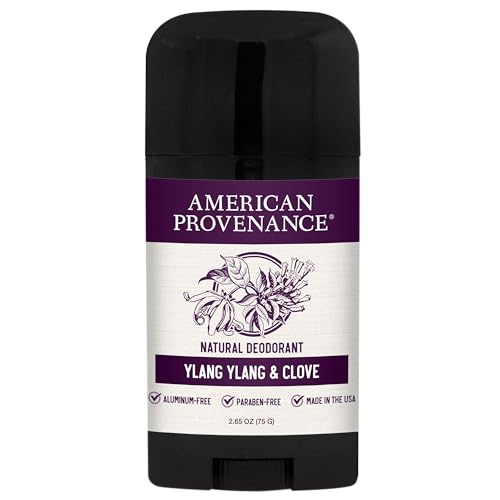 American Provenance Natural Deodorant - 24 Hour Odor Protection, Ylang Ylang & Clove - 2.5oz
