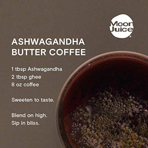 Moon Juice Ashwagandha Herbal Supplement - Natural Stress Relief & Focus Support - 72 Servings