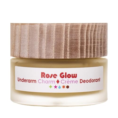 Living Libations Organic Underarm Charm Cream Deodorant - Natural Rose Aroma, Cruelty-Free - 1 oz