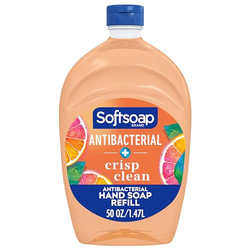 Softsoap Liquid Hand Soap Refill - Eliminates 99.9% Bacteria, Moisturizing, Crisp Clean - 50oz
