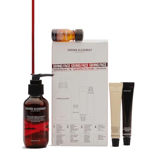 Grown Alchemist Gift Set for Women - Hydrating Face & Lip Care, Travel-Friendly - 5ml, 12ml, 100ml