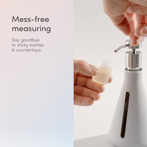 Dirty Labs Reusable Glass Detergent Dispenser - Mess-Free Measuring, Machine Washable - 375mL